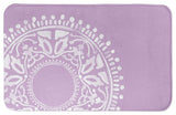 Purple Boho Circle 21x34 Bath Mat