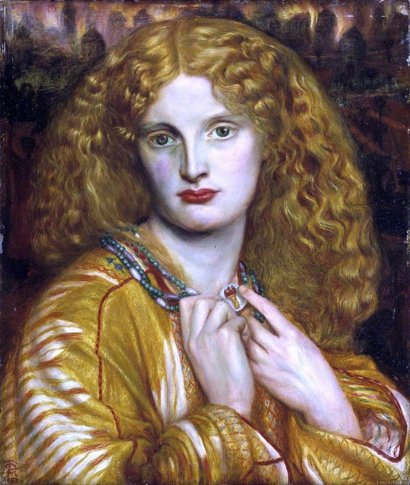 Dante Gabriel Rossetti Helen of Troy, 20"x25" Wall Decal Print