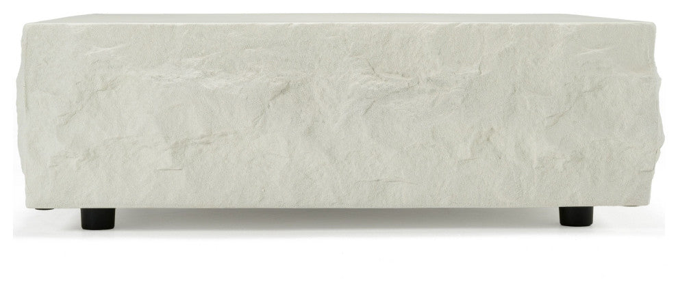Modrest Quarry Modern Off-White Square Coffee Table