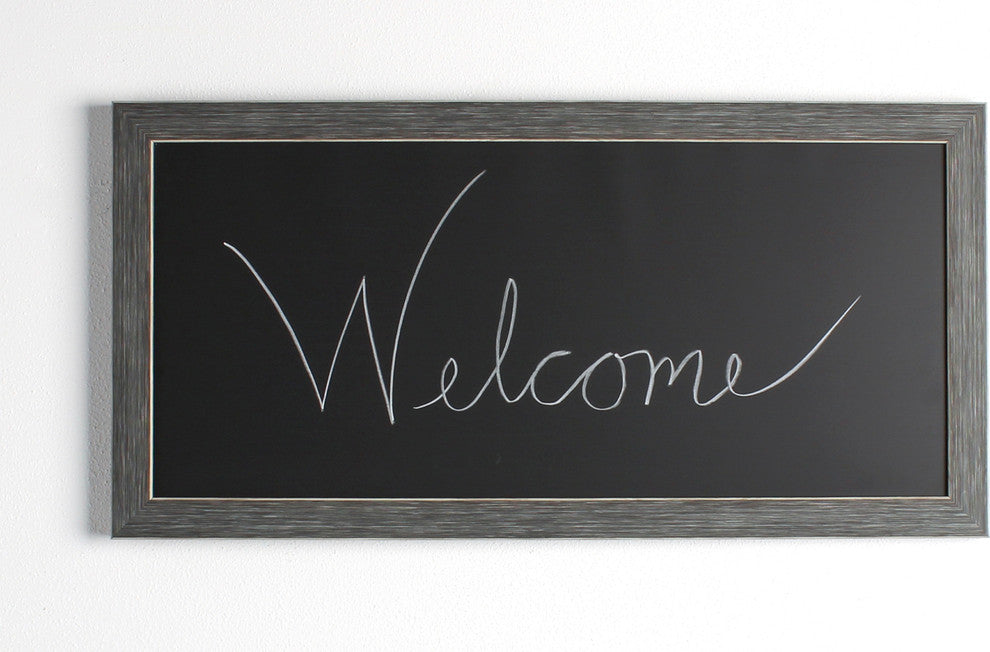 Wyeth Framed Magnetic Chalkboard Wall Organization Board, Gray