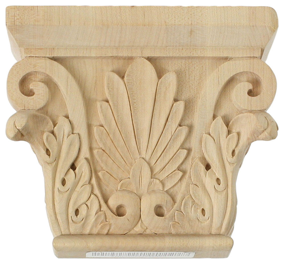 Small Chesterfield Capital (Fits Pilasters up to 3 7/8"W x 1"D), Cherry