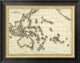 "Map of Oceanica, 1839" Framed Canvas Giclee by Samuel Augustus Mitchell, 26x20"