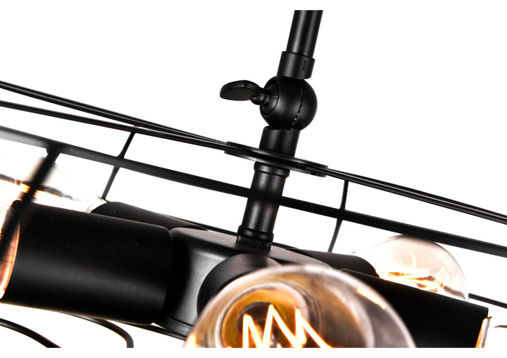 CWI LIGHTING 9606P18-5-101 5 Light Pendant with Black finish