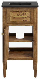 Elysian 18" Wood Bathroom Vanity - Black Brown