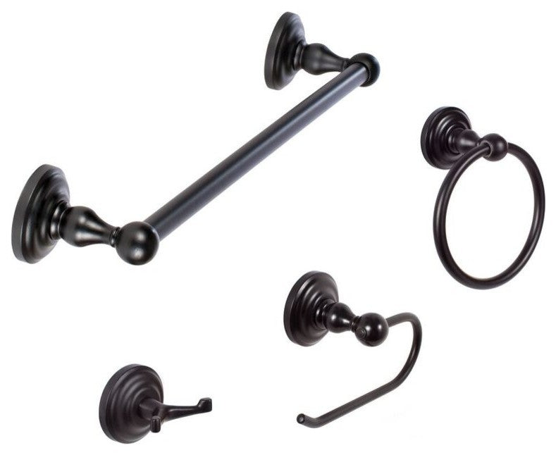 Boulder Bath Set, Flat Black