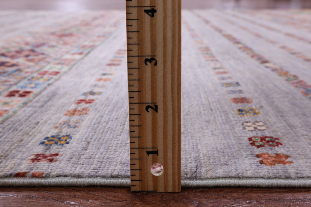 5' 8" X 8' 9" Super Kazak Khorjin Handmade Rug - Q12308