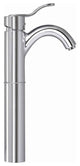 Galleryhaus Elevated Single Hole, Single Lever Lavatory Faucet, Polished Chrome