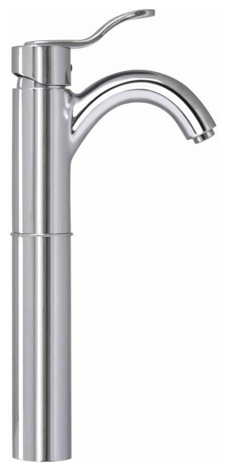 Galleryhaus Elevated Single Hole, Single Lever Lavatory Faucet, Polished Chrome