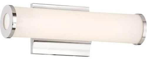 Nuvo Saber 13W LED Vanity Light Fixture, Polished Nickel