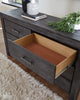 Modus Meadow 5 Piece Full Platform Bedroom Set With 2 Nightstand, Graphite