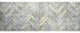 2' x 6' Rustic Gray Herringbone Washable Runner Rug