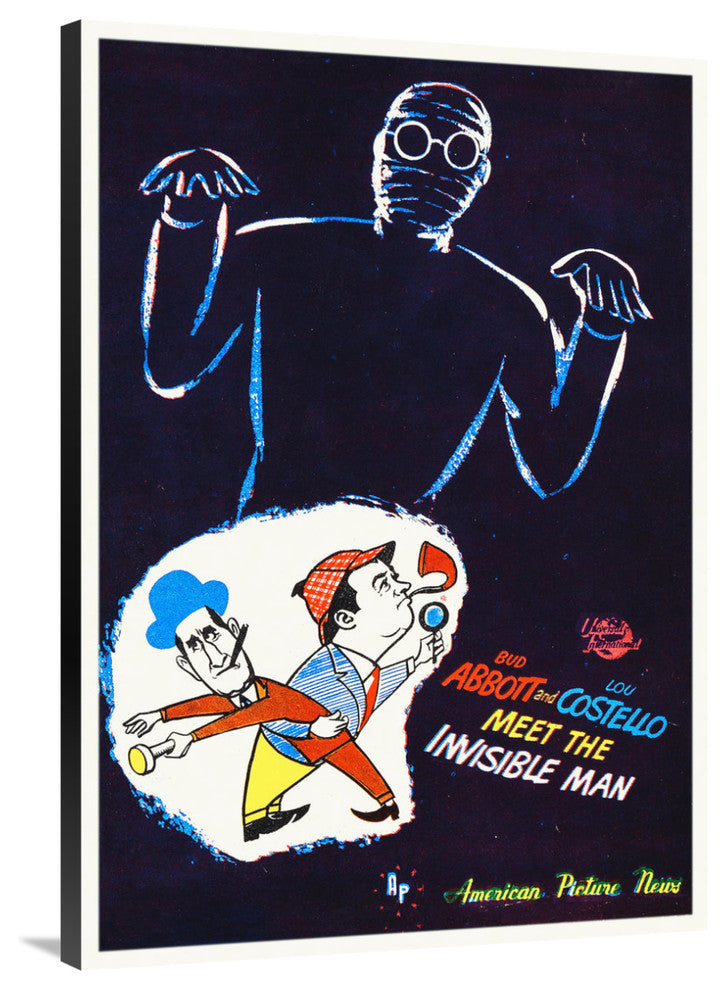 "Abbott & Costello - Invisible Man" Canvas by Hollywood Photo Archive, 28x40"