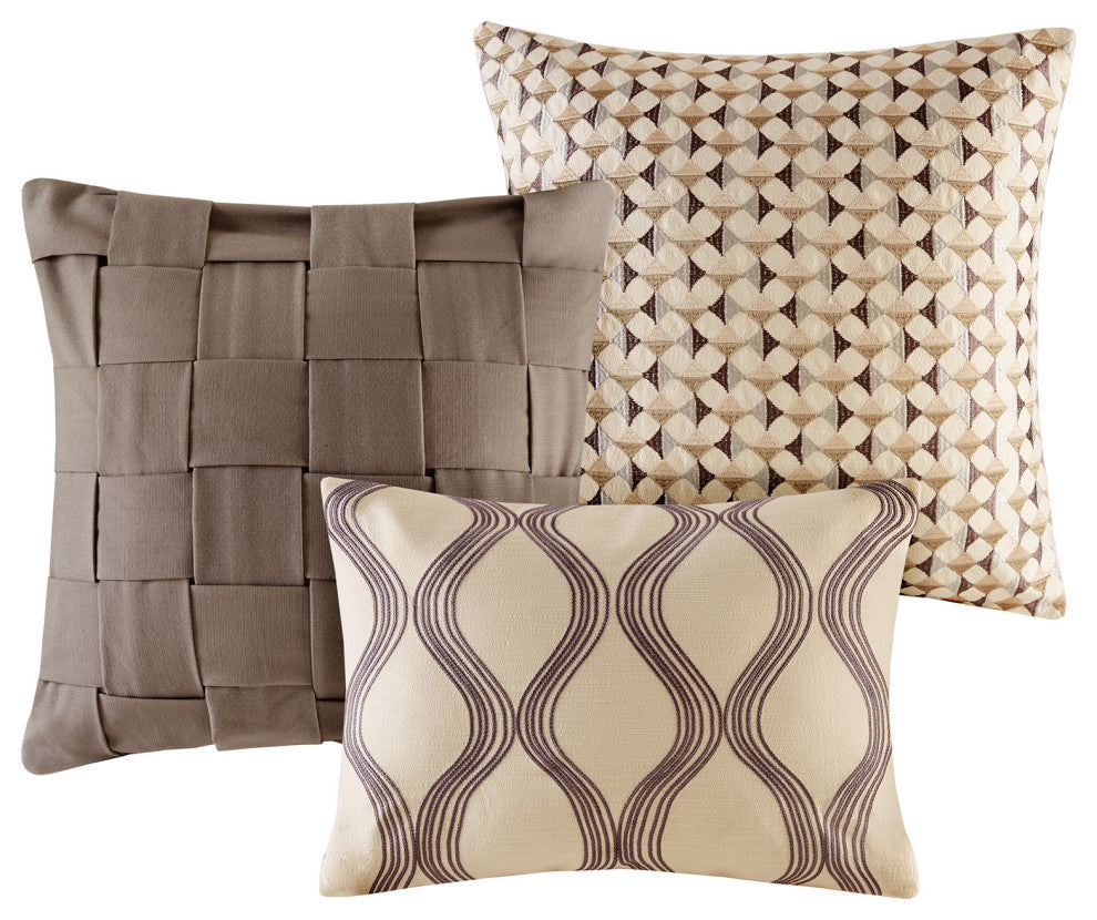 Madison Park Shades of Gray Comforter Set, Queen