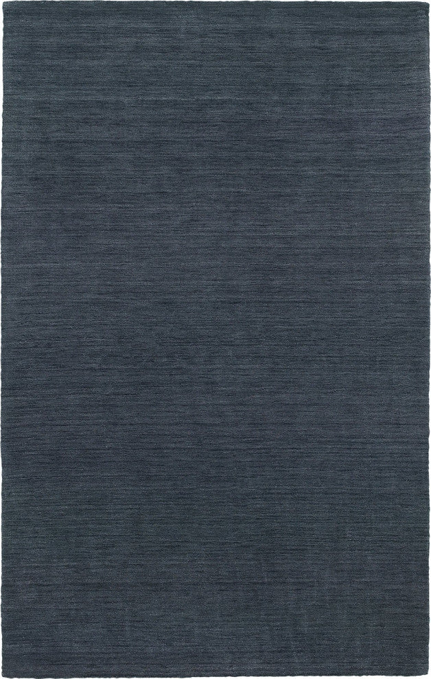 Oriental Weavers Aniston Collection Navy Solid Indoor Area Rug 6'X9'