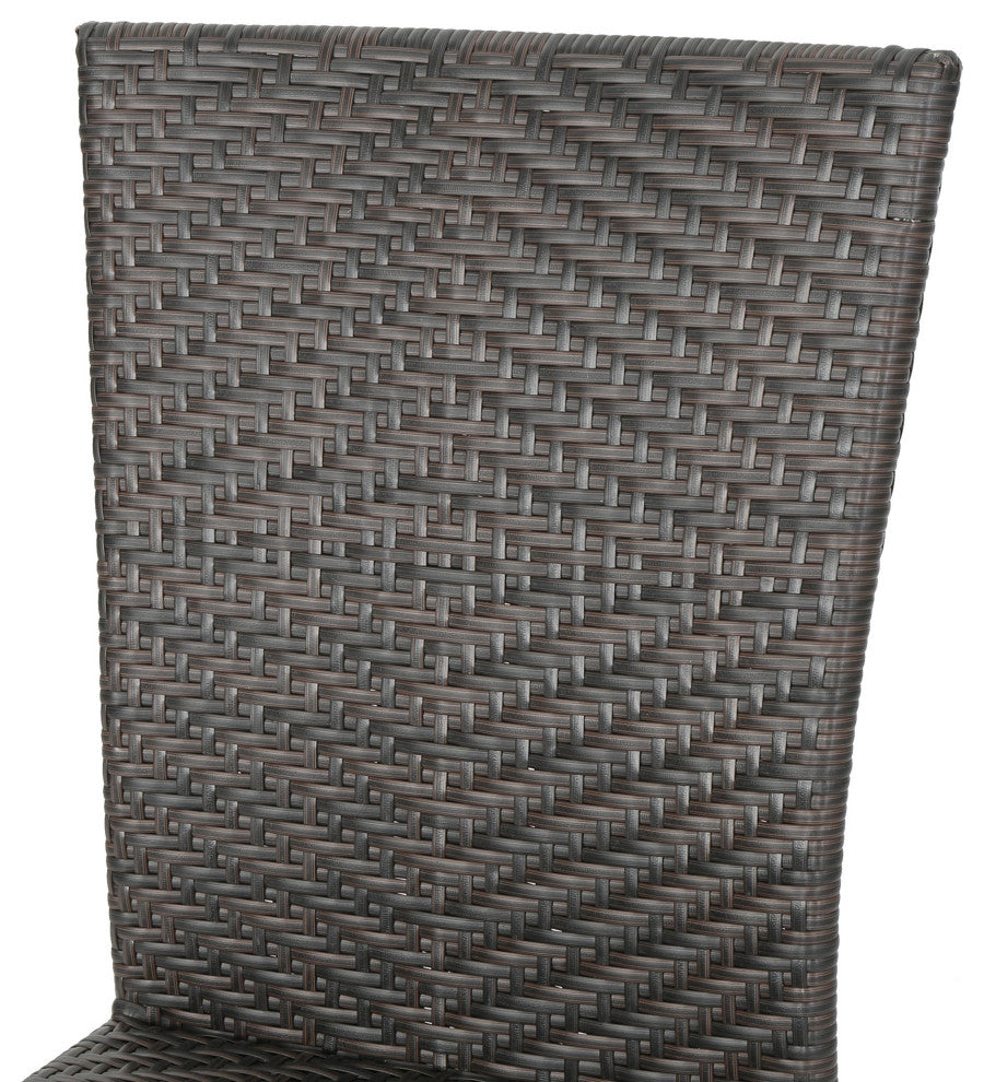 GDF Studio Solana Outdoor Wicker Chairs, Set of 2