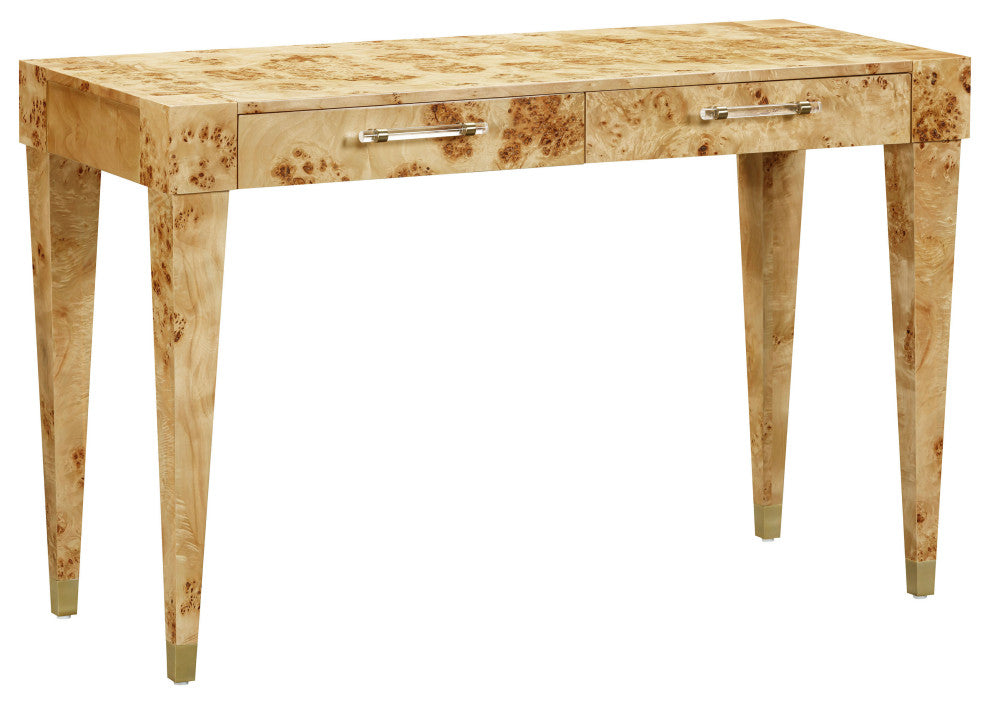 Brandyss Burl Work Desk, Natural