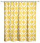 Watercolor Diamond Shower Curtain, Yellow