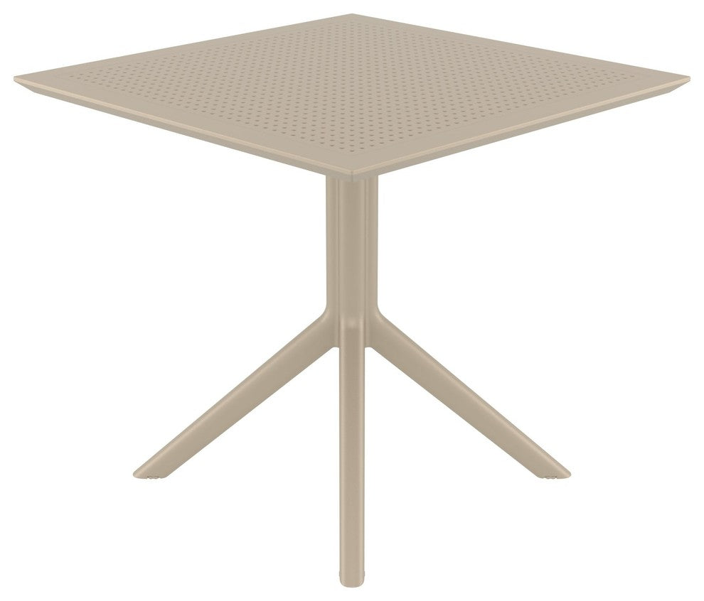Compamia 31" Sky Square Table, Taupe