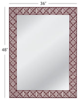 Rouge Wall Mirror - Red