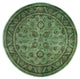 Overdyed One-of-a-Kind Hand-Knotted Area Rug Green, 8' 1" x 8' 1"