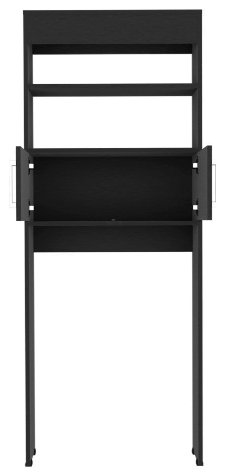 DEPOT E-SHOP Atlas Over the Toilet Cabinet, Black