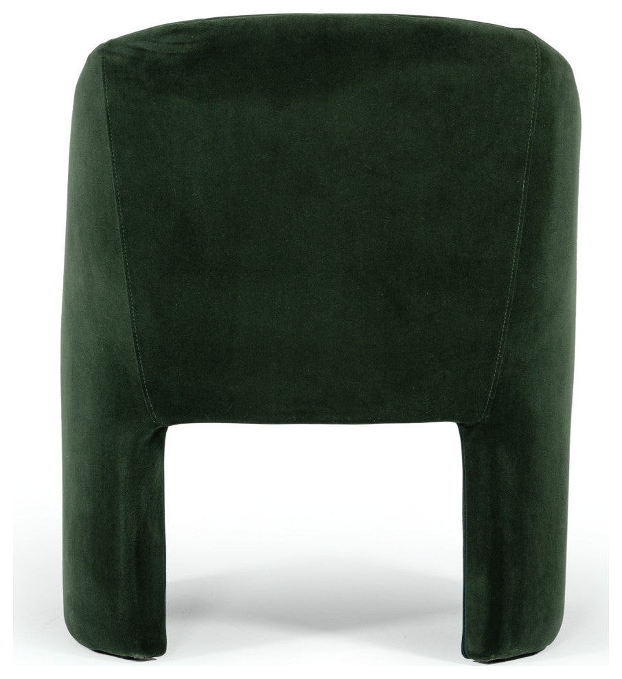 Modrest Danube Modern Jade Green Fabric Dining Chair