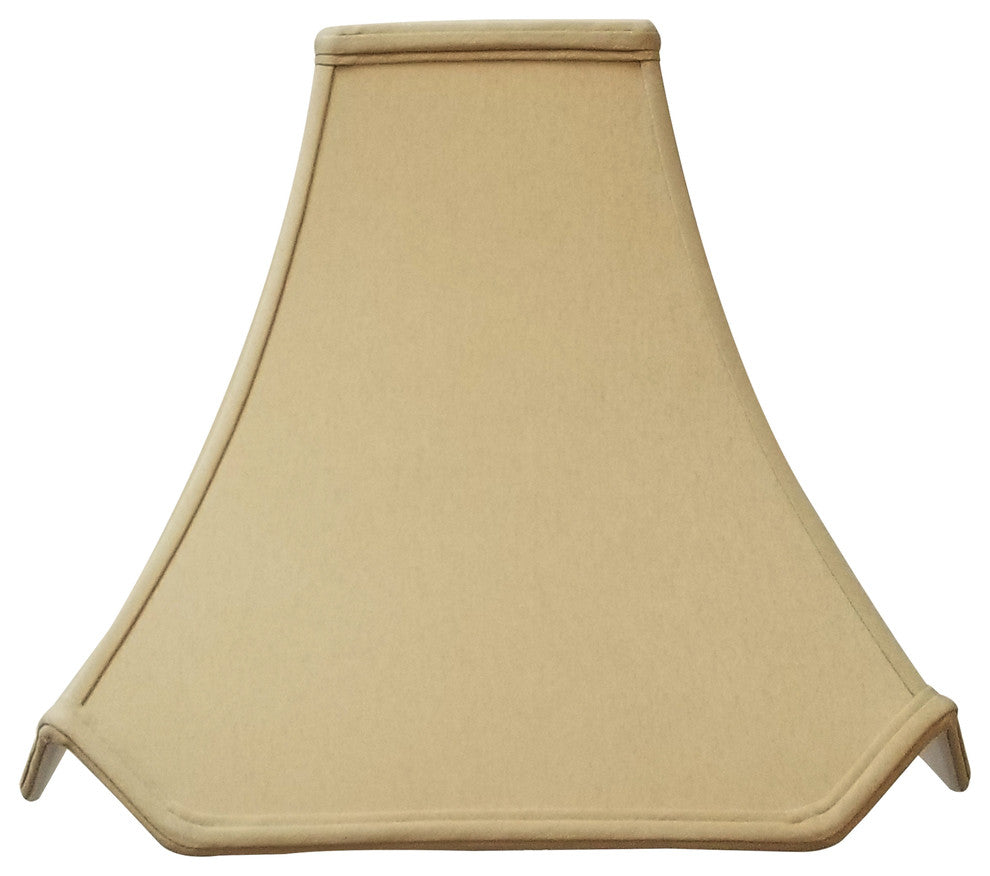Royal Designs Pagoda Basic Lampshade, Antique Gold, Antique Gold, 7x18x15.5, Was