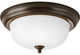 2-Light Close-To-Ceiling, Antique Bronze