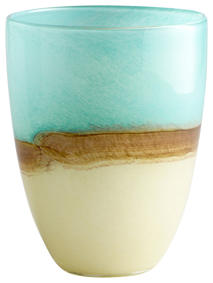 Earth Vase, Turquoise, Medium