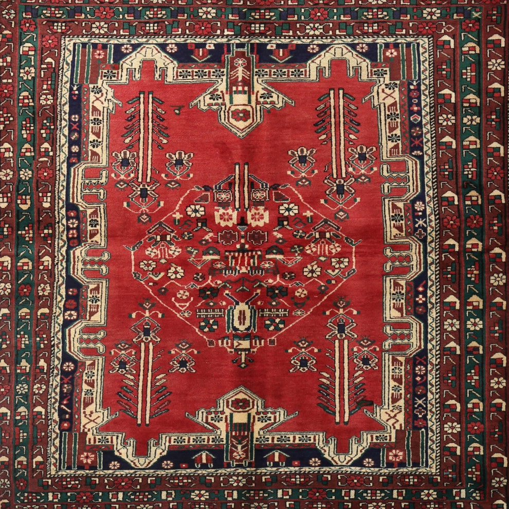 Ahgly Company Indoor Square Traditional Area Rugs, 3' Square