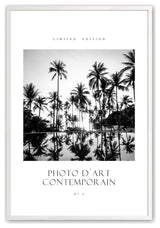Opaque White 11" x 14" Monotone Mirage Framed Print