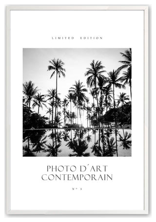 Opaque White 11" x 14" Monotone Mirage Framed Print