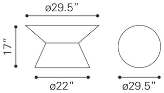 Electron Coffee Table Gold