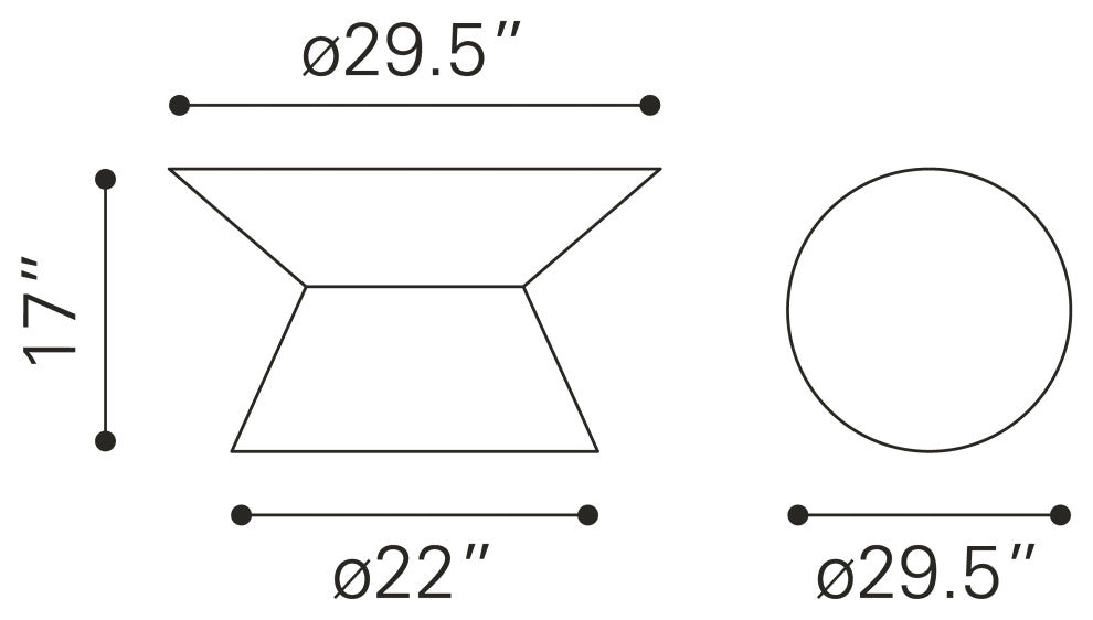 Electron Coffee Table Gold