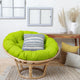 Mozaic Home Suede Lime Round Papasan Cushion 48"