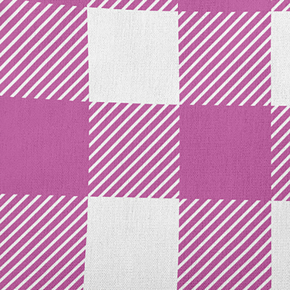 Buffalo Plaid Accent Pillow, Orchid, 18"x18"