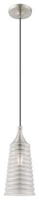 Livex Lighting Brushed Nickel 1-Light Mini Pendant