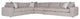 Bernhardt Nest Fabric Sectional