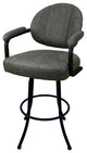 M-70 Swivel Stool With Metal Frame, Northwest Elk, Black, 30"