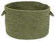 Colonial Mills Basket Sunbrella Solid Basil Round