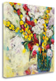 "Echoes In Yellow And White" By Georgia Eider, Giclee on Gallery Wrap Canvas
