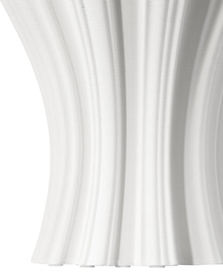Godet White Vase