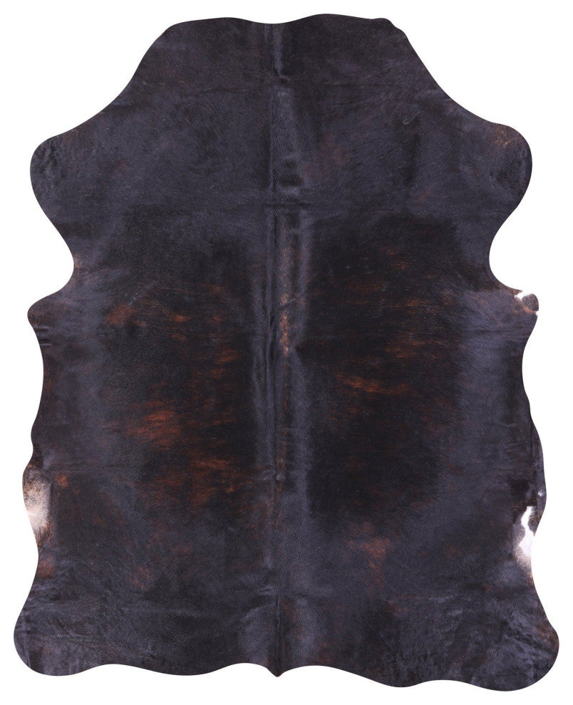 6' 9" X 5' 7" Organic Natural Hair-On Cowhide Area Rug C1539