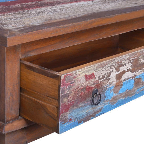 vidaXL Coffee Table End Table Accent Sofa Table Furniture Reclaimed Teak Wood