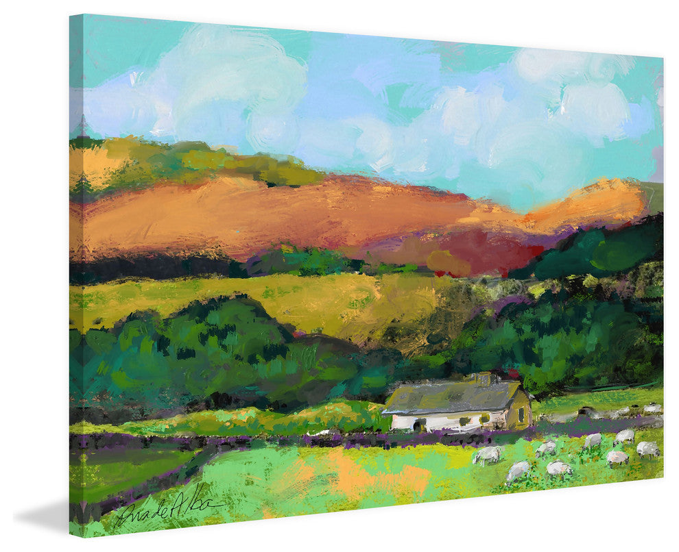 Marmont Hill, "Cotswold Countryside" by Arthur Pina on Wrapped Canvas, 18x12
