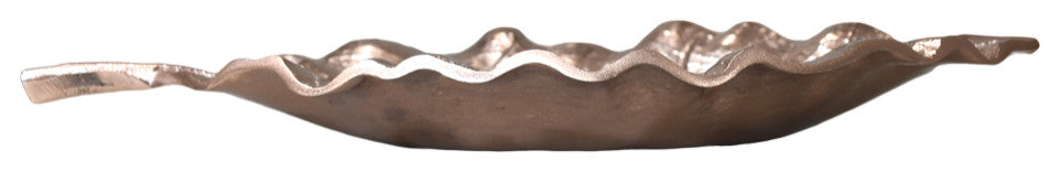Handmade Decorative Aluminium Tray, Bronze Color Coated