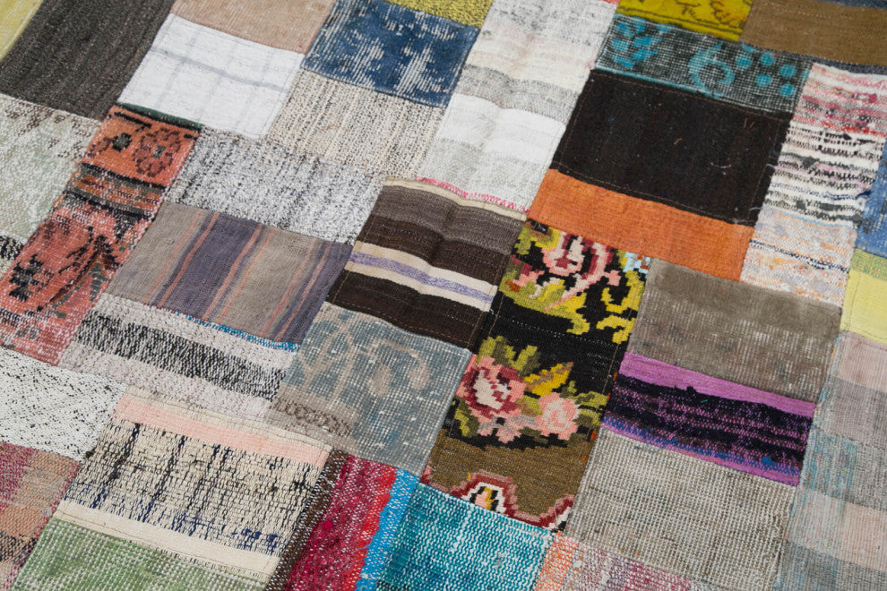Rug N Carpet - Handmade Oriental 5' 7'' x 7' 10'' Rustic Patchwork Kilim Rug