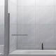 31 in. W x 55 in. H Frameless Fixed Glass Tub Panel