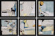 Let's Play, Set Of 6 Framed Art, 13"x13"
