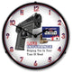 RE1207385 Gun Insurance Clock